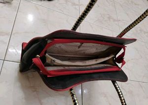 Ombre Red &amp; Black Handbag