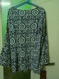 bell sleeve ethnic Printed short Kurta cotton
