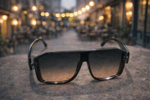 Oversized Gradient Shield Sunglasses – Luxe Urban