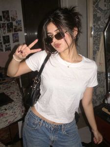 Chic White Cropped Tee
