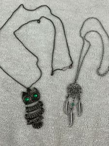 Two Unique Necklaces: Owl & Dreamcatcher