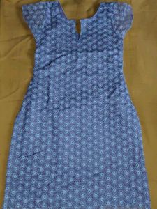 Light Blue Floral Kurta
