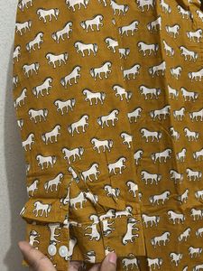 Horse Print Midi Dress