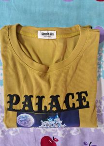 Yellow Graphic Print T-Shirt