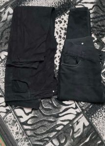 Women's Dark Wash High-Waisted Jeans,used item