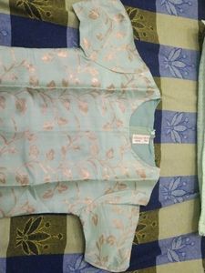 Kurta Plazo With Net Dupatta For Girls