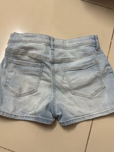 Light Wash Denim Shorts