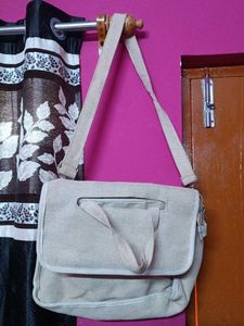 Stylish Light Grey Canvas Tote Bag