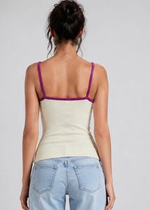 Cream Lace Trim Camisole Top