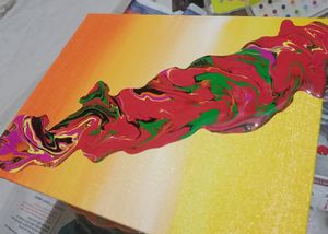 Canvas Painting | Fluid Art