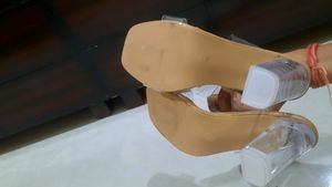 Shoetopia Nude Transparent Heels