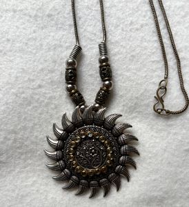 Boho Sun Pendant Necklace