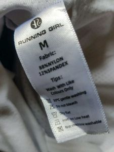 Running girl White Sports Bra
