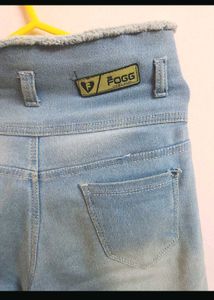 High-Waisted Denim Jeans - Set of 2