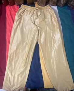 Gold straight Salwar pants