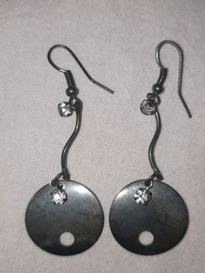 Mixed Metal Dangle Earrings