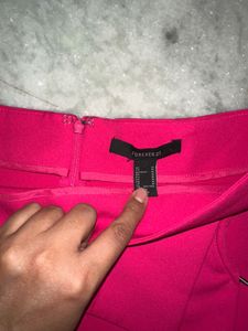 forever 21 Hot Pink Skort with Ring Detail