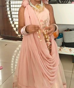 Elegant Peach Lehenga Choli Set