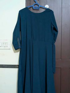 Elegant Teal Ethnic Gown
