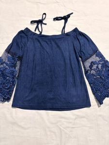 Stylish Women Navy Blue Top