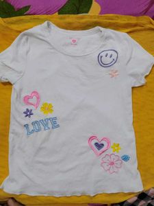 Cute Graphic White T-Shirt
