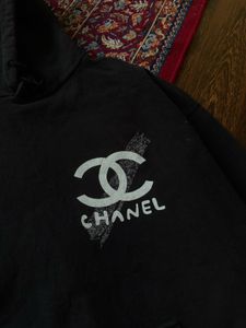 Chanel Black CC Logo Hoodie