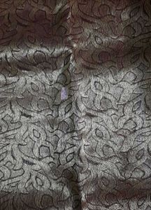 Elegant Gold &amp; Red &amp; Brown Cotton  Benarasi Sari