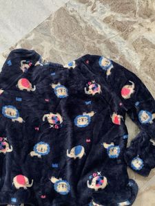 Cozy Animal Print Pajama Top
