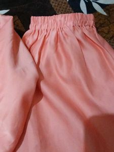 Peach Kurta Set with Elegant Embroidery
