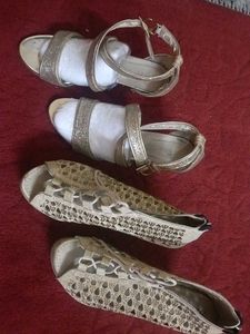 Sparkly Gold heels & Sandals
