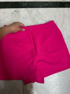 forever 21 Hot Pink Skort with Ring Detail