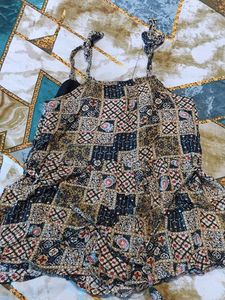 Boho  black Patchwork Camisole top