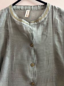 Chanderi Silk Anarkali Kurta