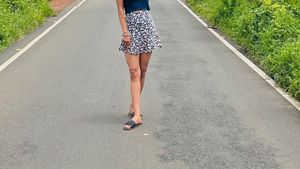 Floral Print Mini Skirt