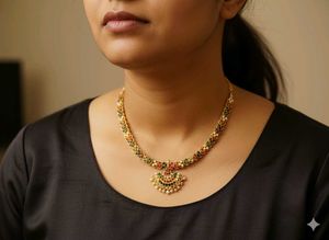 multicolour Elegant Gold Necklace