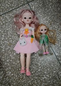 cute dolls set movable joints 3d eyes