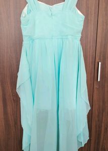 Branded Acqa Green High Low Dress