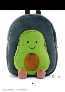 Kids Cute Avocado Plush Backpack