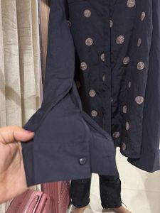 Stylish Black Printed Shirt bust 44