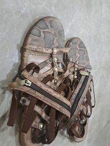 Snake Print Odyssey Gladiator Sandals