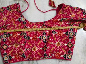 Vibrant Pink Ethnic Blouse