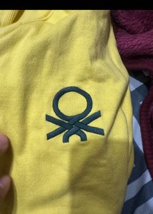 Benetton Yellow Zip-Up Jacket