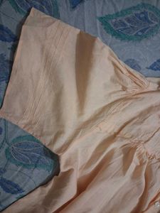 Peach Butterfly Night shirt