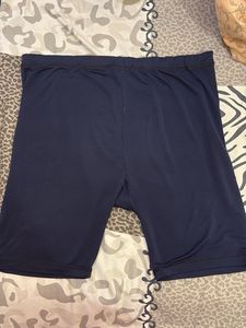 Navy Blue Biker Shorts