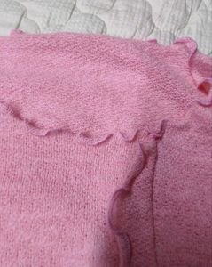 Baby Pink Long Sleeve Top