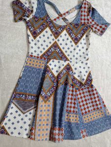 Patterned Mini Dress
