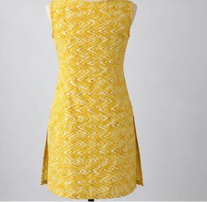 Stylish Yellow Zigzag Print Kurta