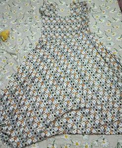 Vintage Geometric Print Dress