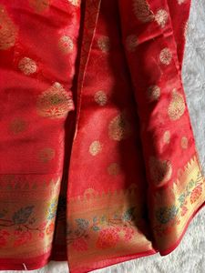 Red zari Silk Saree❤️