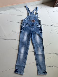 Stylish Blue Denim Overalls